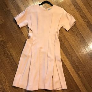 COS pale pink crepe dress with pockets